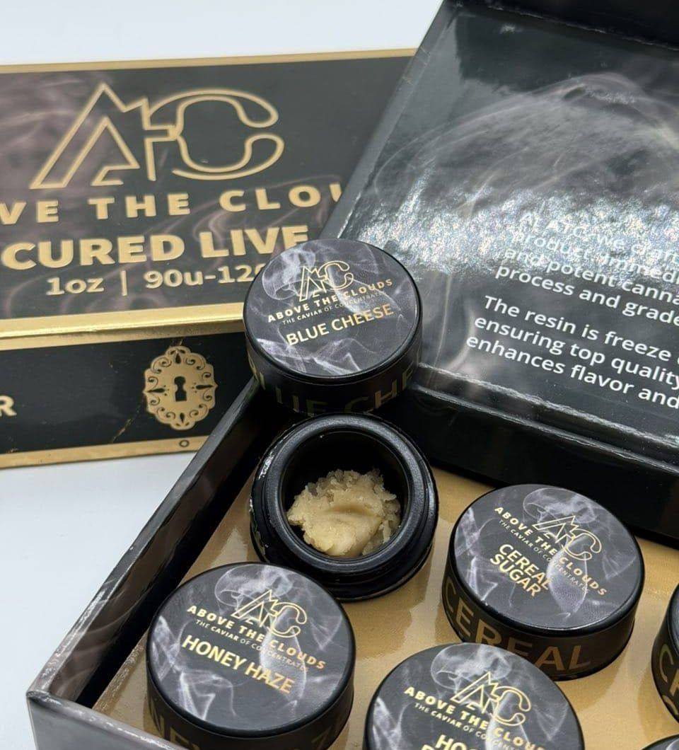 Cured live rosin detail